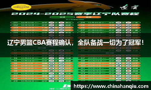 辽宁男篮CBA赛程确认，全队备战一切为了冠军！